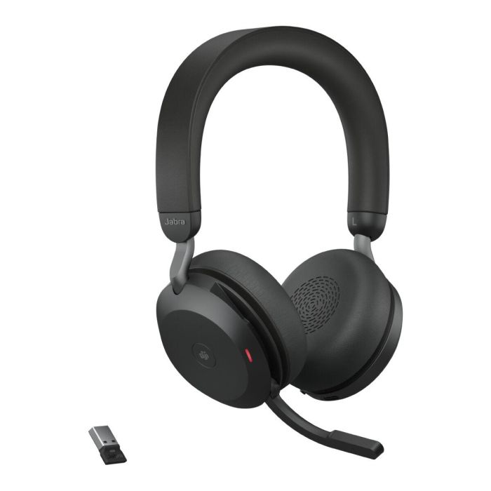 Jabra Evolve2 75 Stereo MS Auriculares Inalámbricos Negro con Base de Carga y Link380a