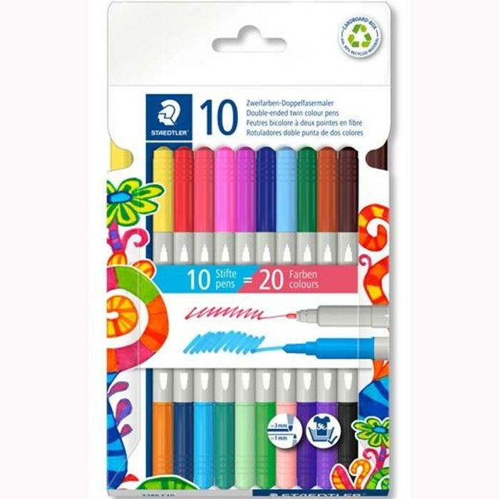 Set de Rotuladores Staedtler Noris 3280 Multicolor (10 Unidades) 1