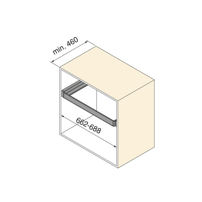 Emuca Kit de pantalonero de 7 varillas y bastidor regulable Quartz para armarios, guías de cierre suave y extracción total, Módulo 70cm, Acabado Titanio 11 Emuca Kit de pantalonero de 7 varillas y bastidor regulable Quartz para armarios, guías de cierre suave y extracción total, Módulo 70cm, Acabado Titanio 11