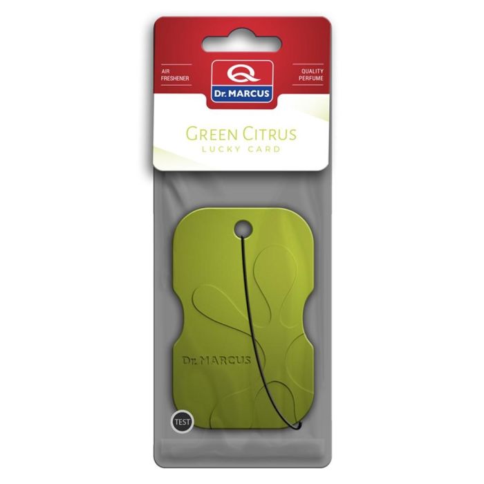 Ambientador para Coche Dr Marcus LUCKY CARD GREEN CITRUS Cítrico Plástico