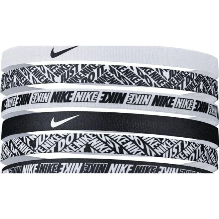 Cinta Deportiva para la Cabeza Nike Printed Pack6 Negro 1