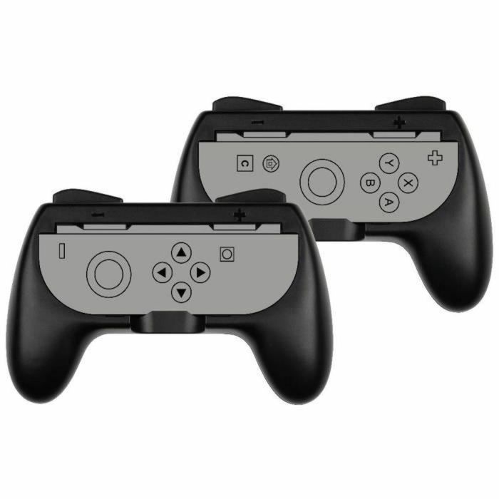 Konix Soportes para Joy-Con Nintendo Switch 2 Forma Clásica Mando Negro 3328170304320 5