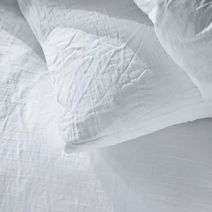 Today Juego de Cama 123320 para 2 Personas - 260x240cm - Gasa de Algodón Lisa - Tiza 1