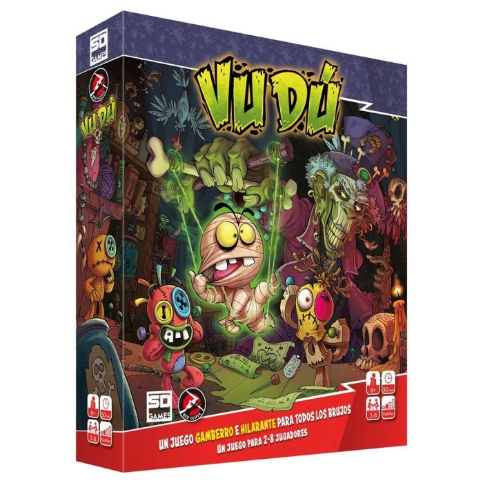 SD GAMES Vudú Juego de Mesa en Español para 2-8 Jugadores, Edad +8 años