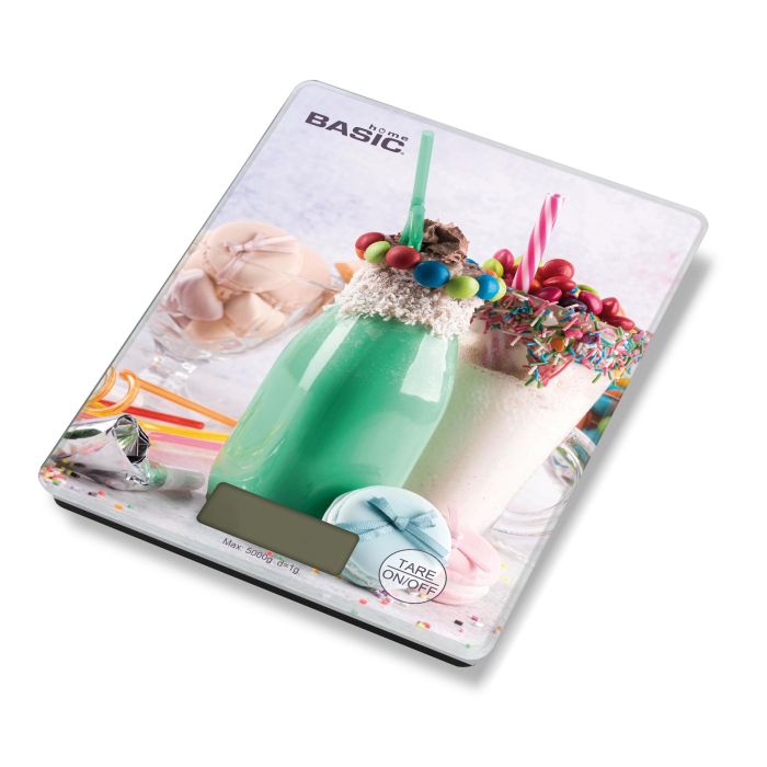 Basic Home Báscula de Cocina Digital 5 kg Cuadrada Decorativa Basic 15,3 x 20,3 x 1,6 cm (8 Unidades) 7