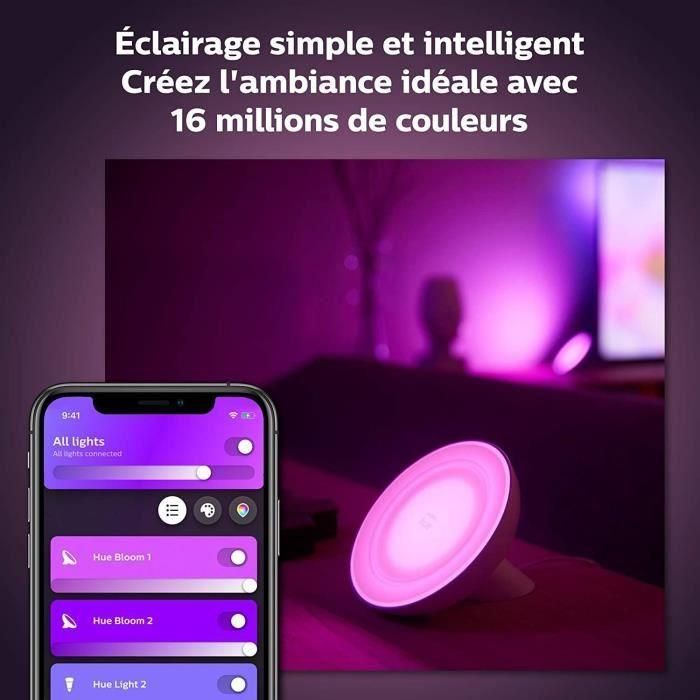 Philips Hue White & Color Ambiance, Bloom, Black, Bluetooth Compatible, funciona con Alexa, Google y HomeKit 5 Philips Hue White & Color Ambiance, Bloom, Black, Bluetooth Compatible, funciona con Alexa, Google y HomeKit 5