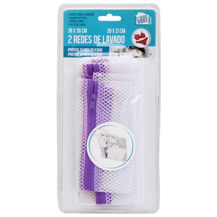 Je cherche une Idee Juego De 2 Protectores Lavado Ma Petite Buand Lila Fucsia Azul 38x30 cm 28x21 cm 4