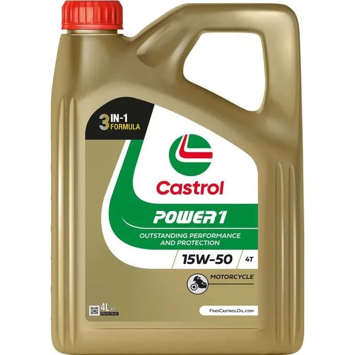Castrol Power1 4T 15W-50 Aceite de Motor 4L Castrol Power1 4T 15W-50 Aceite de Motor 4L