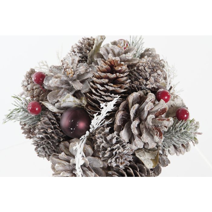 DKD Home Decor Centro de Mesa Navideño Alpino Blanco Rojo 19x19x19 cm (2 Unidades) – Decoración con Piña y Porexpan 2 DKD Home Decor Centro de Mesa Navideño Alpino Blanco Rojo 19x19x19 cm (2 Unidades) – Decoración con Piña y Porexpan 2