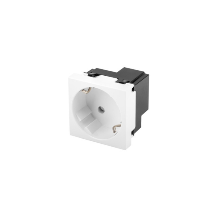 LANBERG AC-4545SW-F-W Toma de Corriente Tipo F Blanco 250V 16A Policarbonato