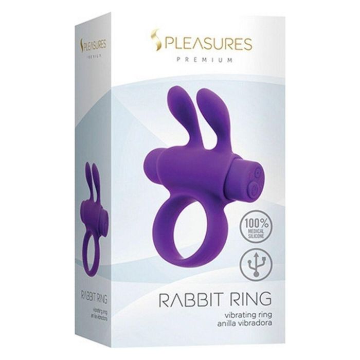 Anillo para el Pene S Pleasures Rabbit Púrpura 1 Anillo para el Pene S Pleasures Rabbit Púrpura 1