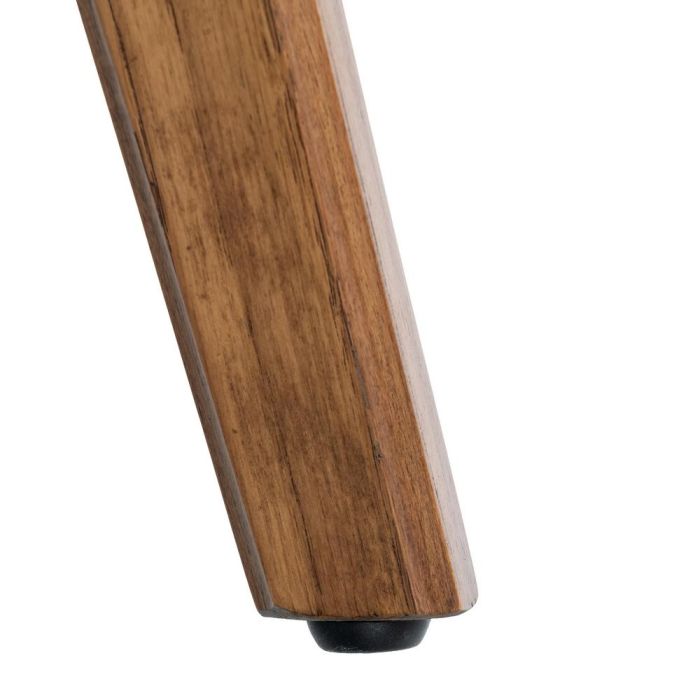 Silla Crema-Marrón Tejido-Madera 61 X 56 X 82 cm