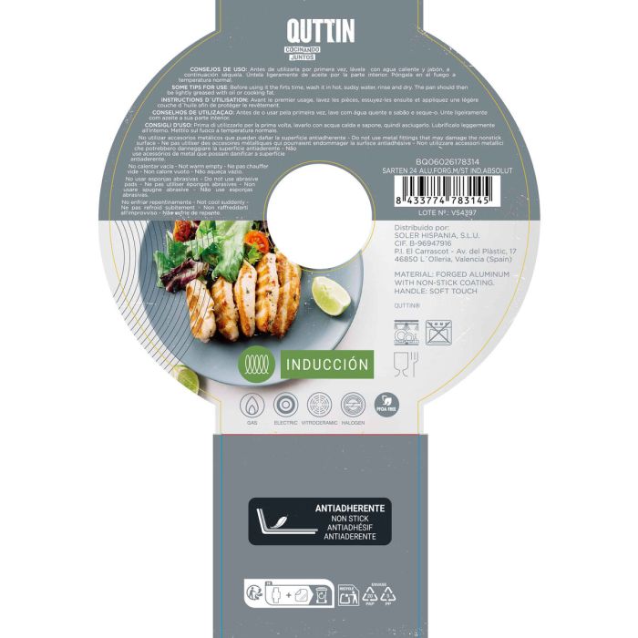 Sartén Quttin (6 Unidades)