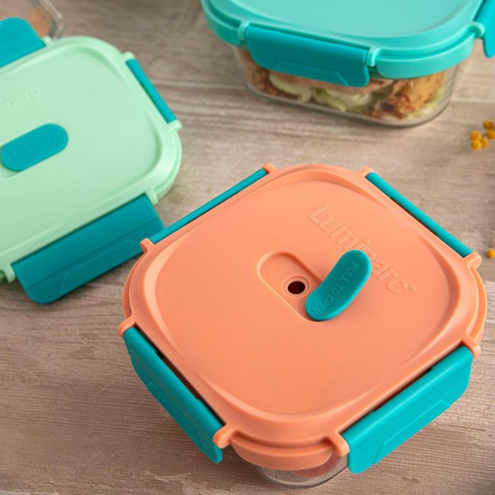 Recipiente Cuadrado Hermético Vidrio Move Box Luminarc 52 cL 2