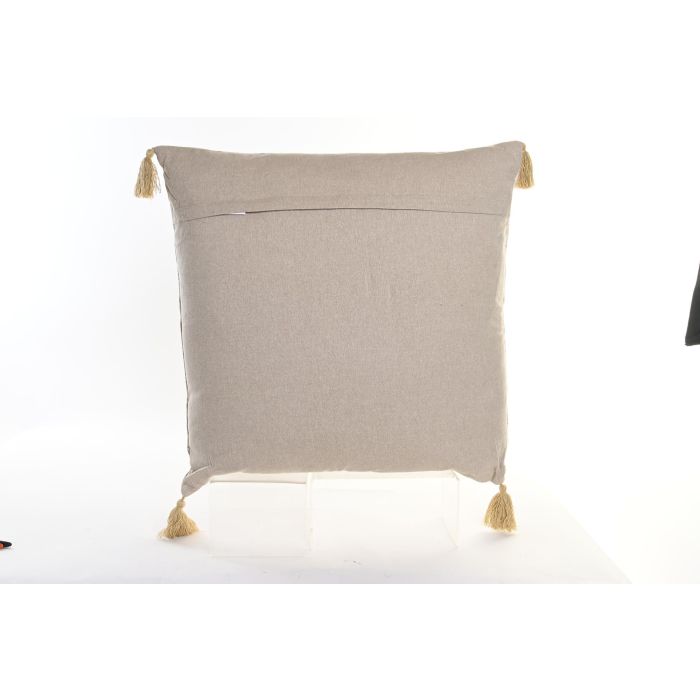 DKD Home Decor Cojín Decorativo de Poliéster Beige 60x60 cm con Rombos, Colección Sanki, Acabado Desgastado, Grosor 20 cm y Cremallera 2 DKD Home Decor Cojín Decorativo de Poliéster Beige 60x60 cm con Rombos, Colección Sanki, Acabado Desgastado, Grosor 20 cm y Cremallera 2