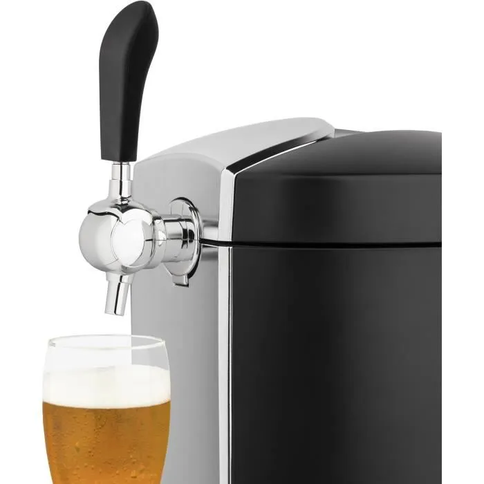 Hkoenig BW1778 Dispensador de Cerveza 5L con Sistema de Enfriamiento Integrado y Pantalla LED 3