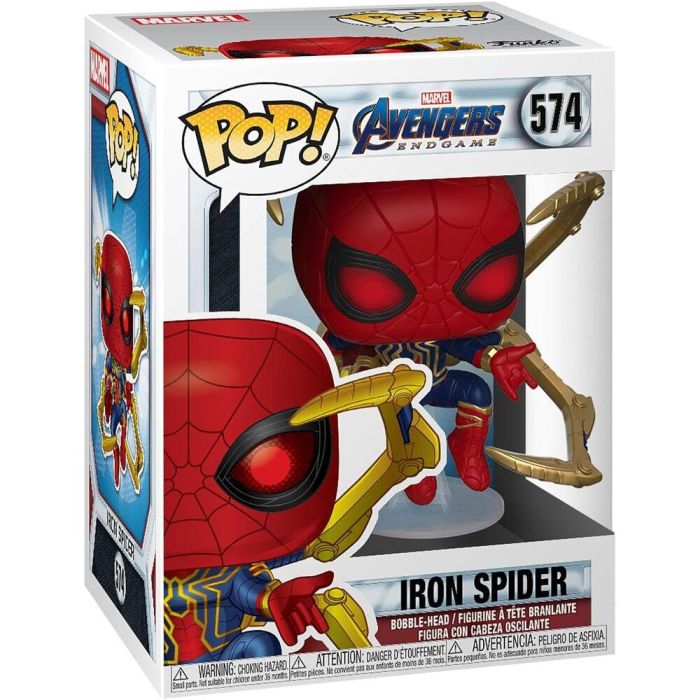 Funko Pop! Marvel: Endgame - Iron Spider con Guante Nano Estatuilla 2