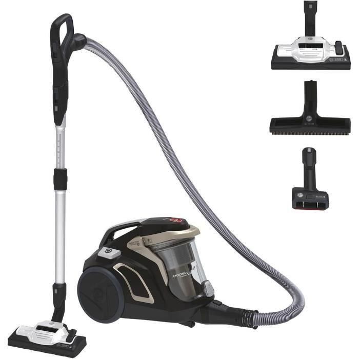 Aspirador de Bidón Sin Bolsa - HOOVER - HP720PET - 850 W - 68 dBA - Cassette 2 L - Especial para parquet y animales Aspirador de Bidón Sin Bolsa - HOOVER - HP720PET - 850 W - 68 dBA - Cassette 2 L - Especial para parquet y animales