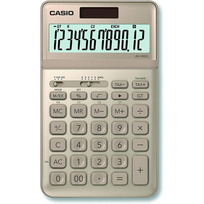 Calculadora Casio JW-200SC-GD Dorado Plástico 0 Calculadora Casio JW-200SC-GD Dorado Plástico 0