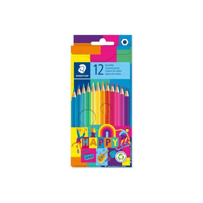 Lapices De Colores Staedtler 146 Happy Line Estuche De 12