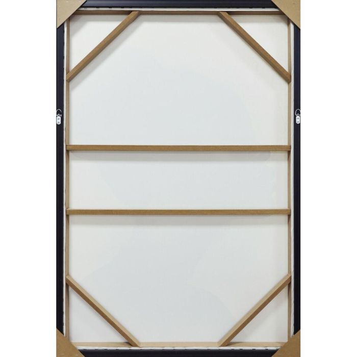 DKD Home Decor Cuadro Moderno Rojo y Negro 123 x 83 x 4 cm (2 Unidades) de Lienzo y PS 1