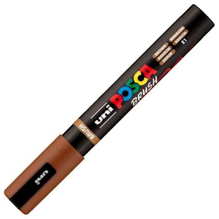 Marcador BRUSH POSCA PC-5BR Marrón (6 Unidades) 1