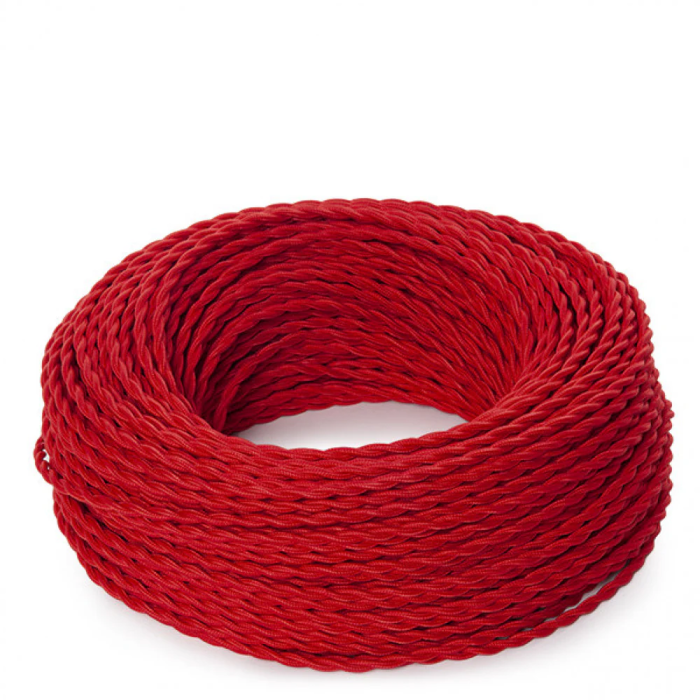 Cable Trenzado 2x0,75 x 1M Rojo [SKD-CT275-RED]