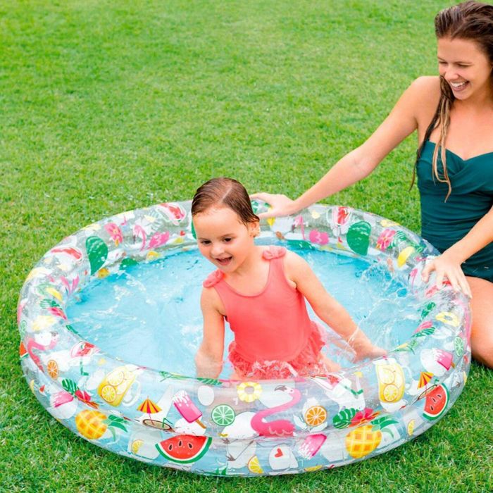 Piscina Hinchable para Niños Intex Tropical Aros 150 l 122 x 25 cm (12 Unidades) 2