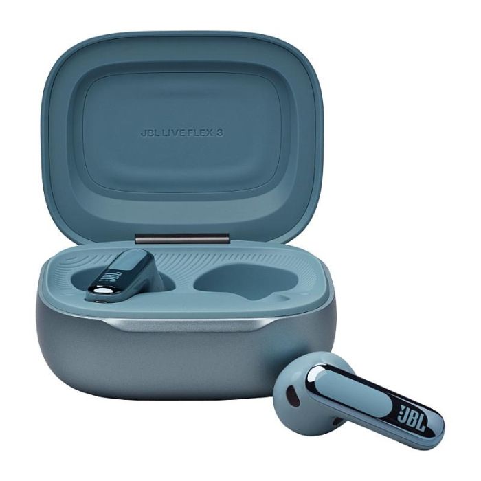 JBL Harman LIVE Flex 3 Auriculares True-Wireless Intrauditivos Bluetooth 5.2 con Cancelación de Ruido, Azul - Autonomía 24h, IP54 1