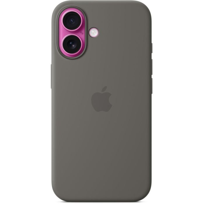Apple iPhone 16 Funda de Silicona con MagSafe Gris Piedra 2
