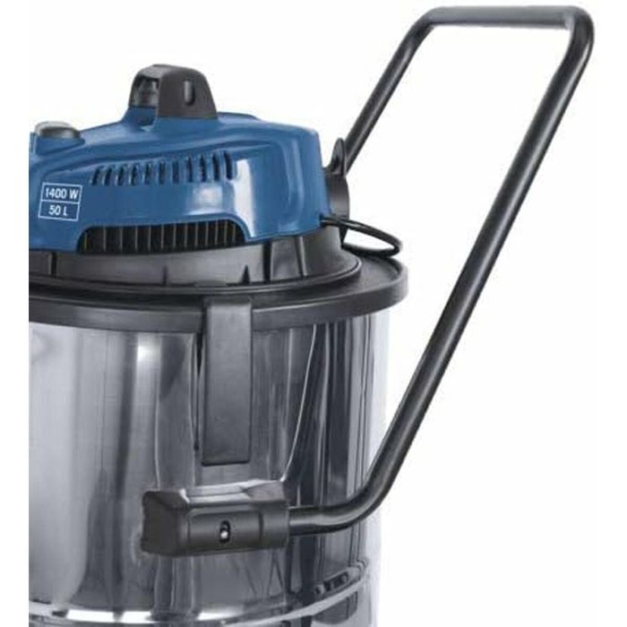 Scheppach ASP50-ES Aspirador en seco y húmedo 50L 1400W, enchufe síncrono 2000W, tanque acero, kit accesorios 1 Scheppach ASP50-ES Aspirador en seco y húmedo 50L 1400W, enchufe síncrono 2000W, tanque acero, kit accesorios 1