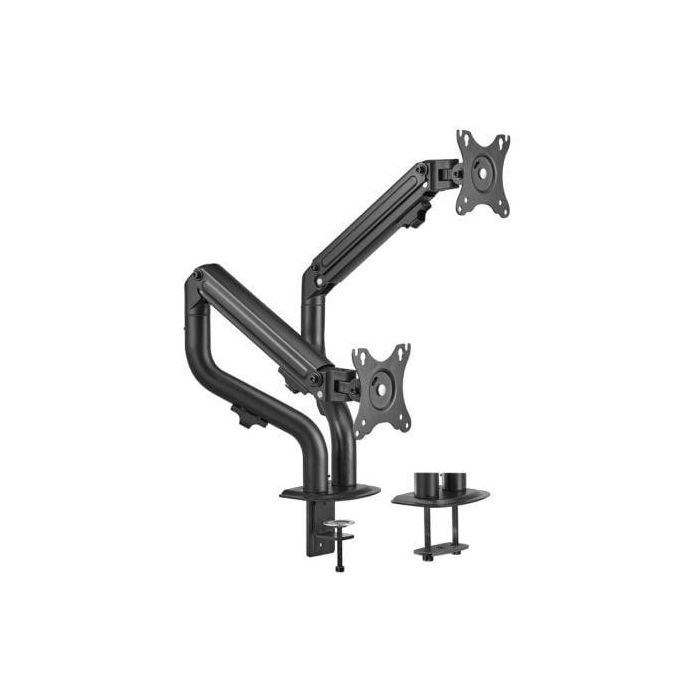 AISENS - SOPORTE DE MESA ECO CONTRAPESO GIRATORIO E INCLINABLE PARA 8KG (3 PIV, 2 BR) DE 17-32, NEGRO