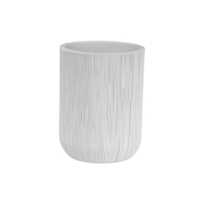 Portacepillos de Dientes Versa Blanco Resina 8 x 10,5 x 8 cm 1