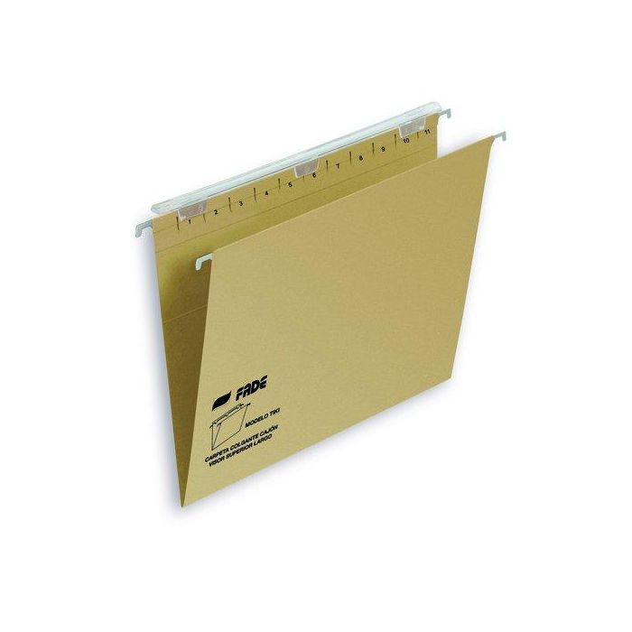 Carpeta Colgante Fade Cart.Tiki Visor Panoramico V Kraft Eco 220G A4 Paquete De 25 (41800/T10090)