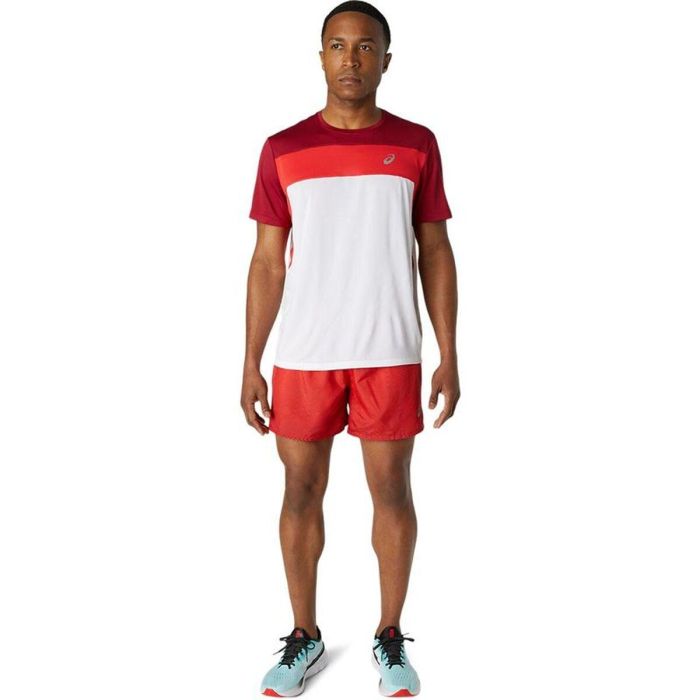 Camiseta de Manga Corta Hombre Asics 2011A781-107 Rojo