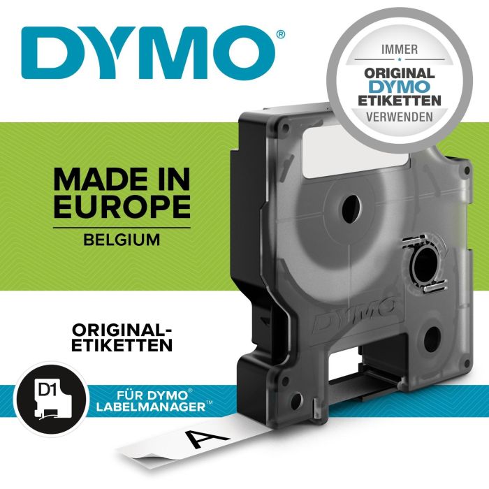 Dymo Cinta D1 45016, Etiquetas Estándar Negro Sobre Azul 12mm x 7M Poliéster Autoadhesiva para Rotuladora Labelmanager 13 Dymo Cinta D1 45016, Etiquetas Estándar Negro Sobre Azul 12mm x 7M Poliéster Autoadhesiva para Rotuladora Labelmanager 13