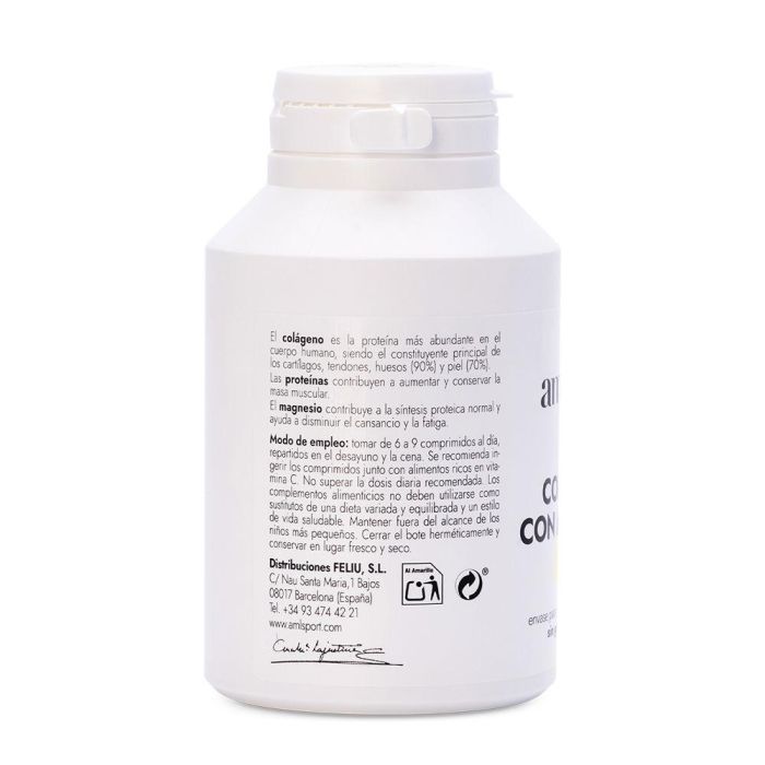 Amlsport Colágeno con Magnesio 270 Comprimidos Suplemento para Huesos Piel y Músculos 1 Amlsport Colágeno con Magnesio 270 Comprimidos Suplemento para Huesos Piel y Músculos 1
