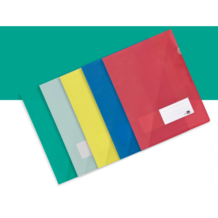 Liderpapel Carpeta Dossier Uñero A4 Azul Polipropileno Translúcido Opaco 180 micras 6