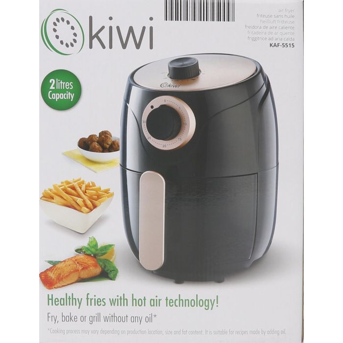 Freidora de Aire Kiwi 2L 1000W - Sin Aceite (2 Unidades) 1 Freidora de Aire Kiwi 2L 1000W - Sin Aceite (2 Unidades) 1