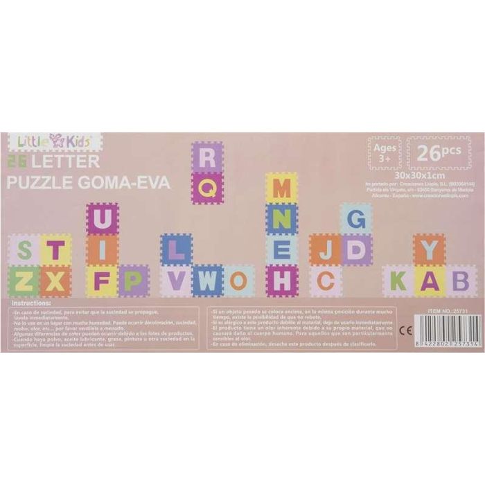 Creaciones Llopis Puzzle Abecedario Set 26 Piezas 32x32x1cm 2