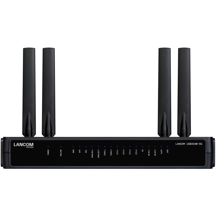 LANCOM 1803VAW-5G (EU) Router Inalámbrico 5G de Montaje de Sobremesa/Pared para Empresas 0 LANCOM 1803VAW-5G (EU) Router Inalámbrico 5G de Montaje de Sobremesa/Pared para Empresas 0