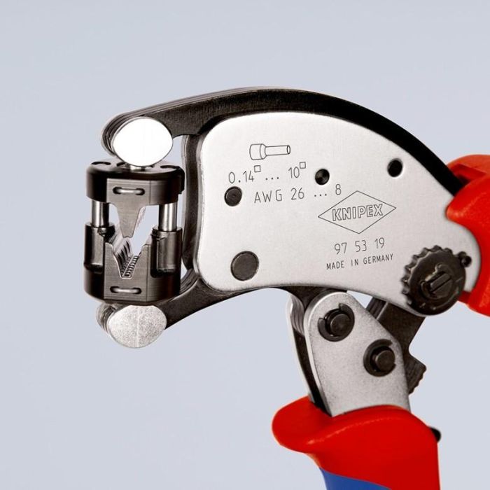 KNIPEX Twistor T Selbsteinst. Crimpzange f. Aderendhlsen 4 KNIPEX Twistor T Selbsteinst. Crimpzange f. Aderendhlsen 4