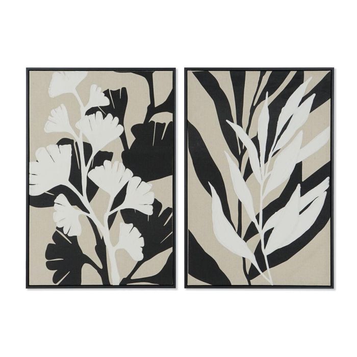 Cuadro Urban DKD Home Decor Beige Negro 4.3 x 93 x 63 cm (2 Unidades)