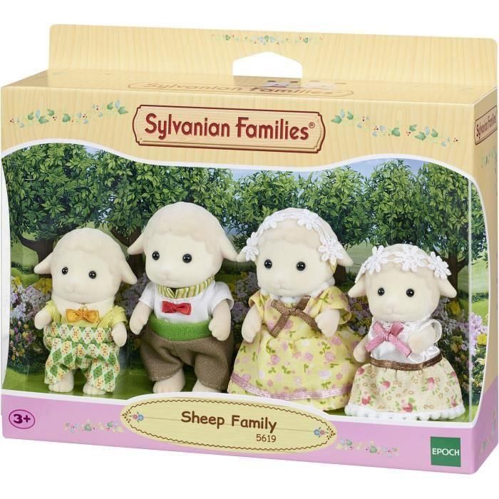 Sylvanian Families La Familia de las Ovejas - Set de 4 Figuras Articuladas: Mamá, Papá, Hijo e Hija 2