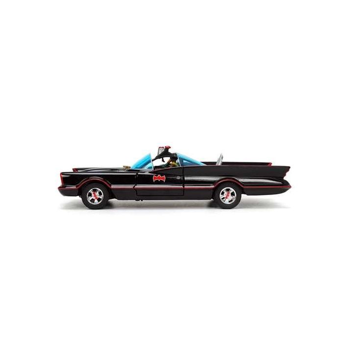 Coche metal batmóvil 1966 classic con 4 figuras de metal escala 1:24 19 cm 14
