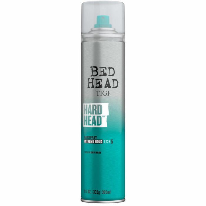 Bed Head Hard Head Hairspray Extreme Hold 385ml - Fijación Súper Fuerte con Brillo Natural Bed Head Hard Head Hairspray Extreme Hold 385ml - Fijación Súper Fuerte con Brillo Natural