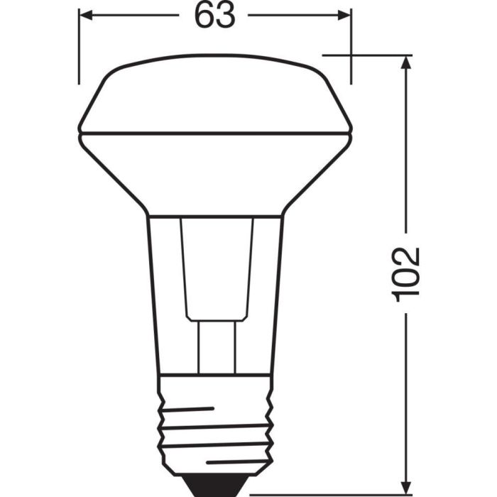 [LVE-4058075607910] Ledvance/Osram Bombilla LED Spot E27 2,6W 210Lm 2700K 36º IP20 1