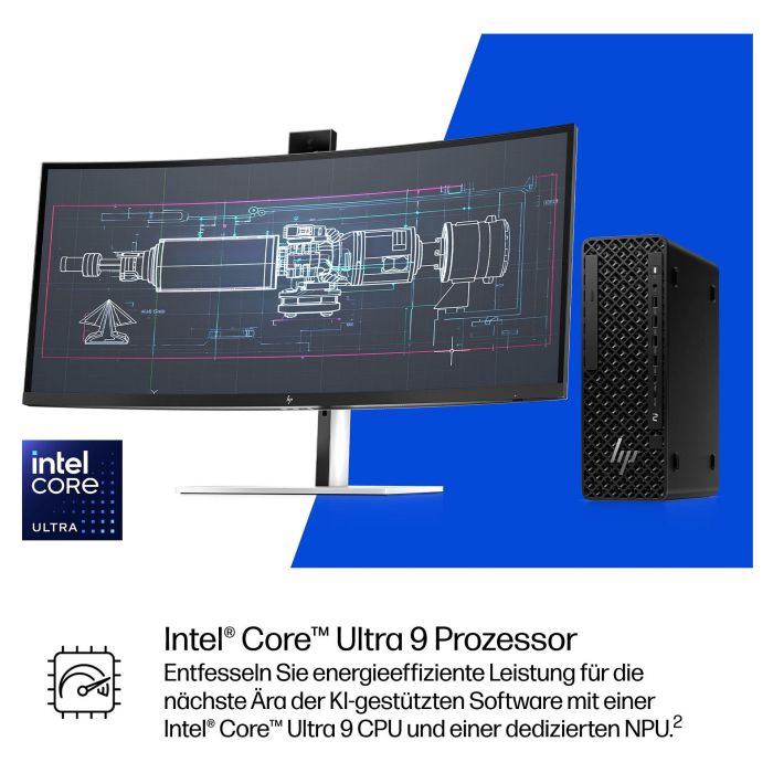 HP Workstation Z2 SFF G1i CU9-285K con Intel Core i9, 64GB RAM, 1TB SSD, NVIDIA RTX Pro 4000, Windows 11 Pro 12