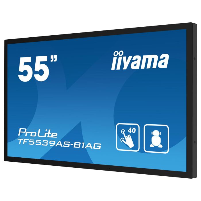 Iiyama TF5539AS-B1AG Monitor Táctil 55" 4K Android 11 Uso 24/7 IP54 HDMI DP RJ45 RAM 4GB ROM 32GB