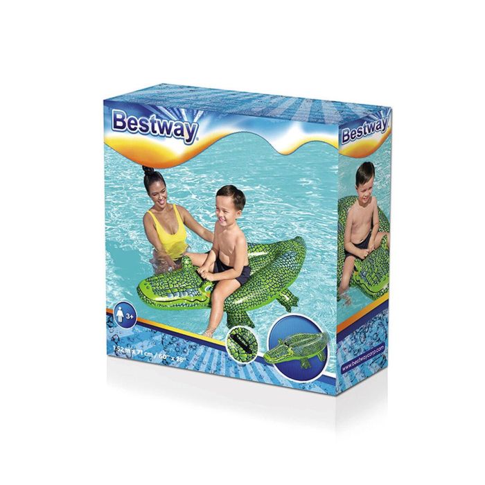 Bestway Figura Hinchable Cocodrilo con Asas 152x71 cm +3 Años Playa y Piscina 41477 2